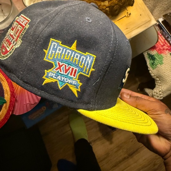 Supreme Gray and Yellow Cap with Embroidered Patch - Picture 5 of 6